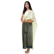 Blue Gold Thai Costume Traditional Thai Dress THAI279